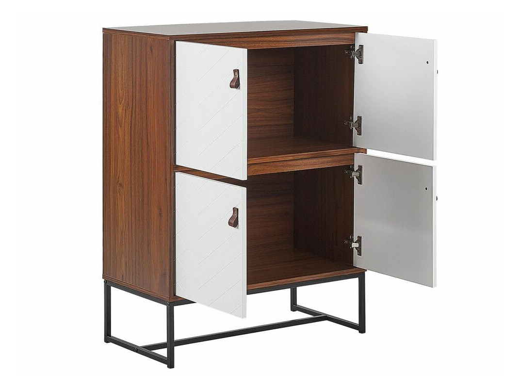 Spintelė Fiotivu 100 (Balta + Juoda + Tamsus medis)