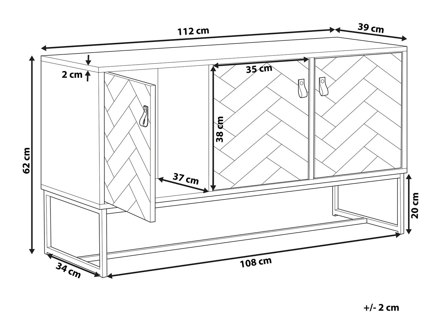 Spintelė Fiotivu 101 (Balta + Juoda + Tamsus medis)