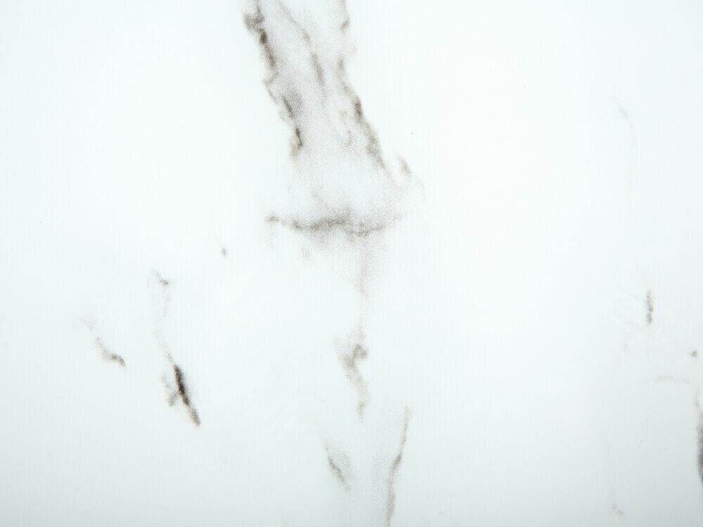 Žurnalinis staliukas Berwyn 392 (Baltas marmuras + Sidabrinė)
