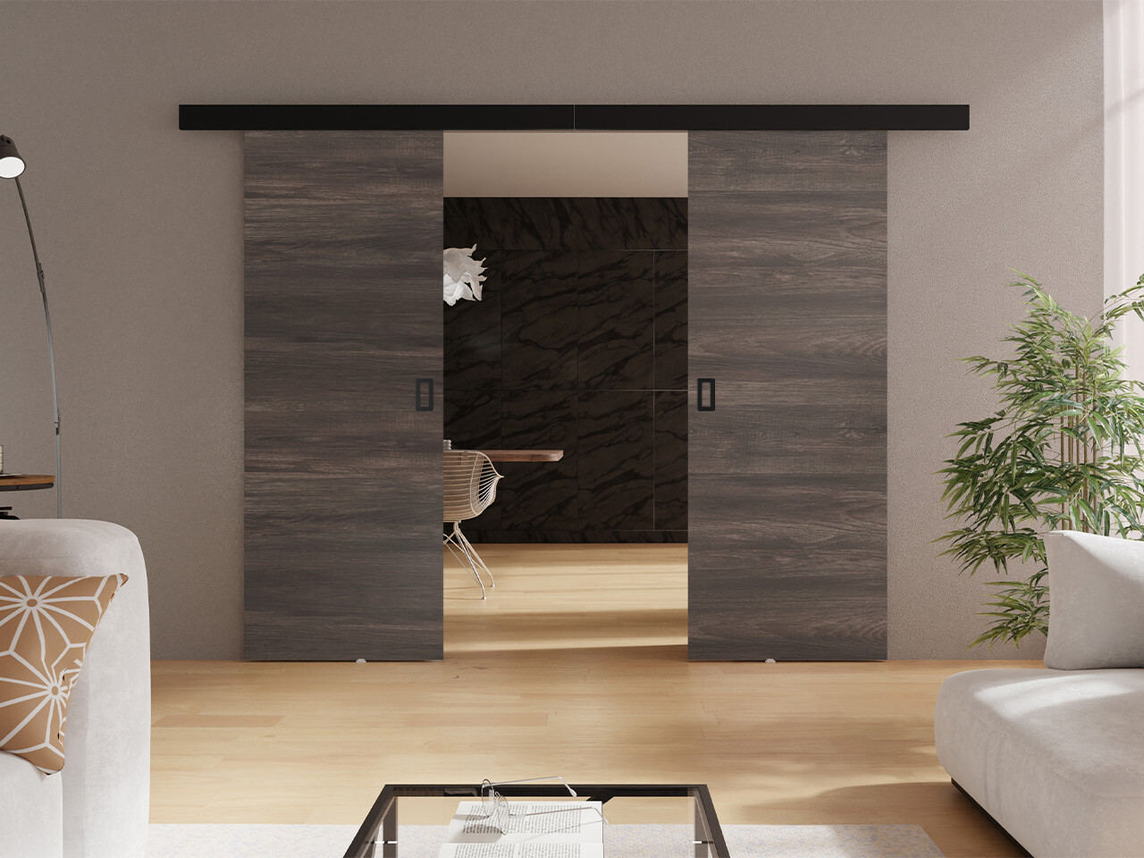 Stumdomos durys Dover 200 (Tamsus uosis)