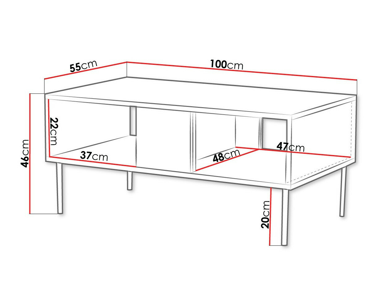 Žurnalinis staliukas Venophu 103