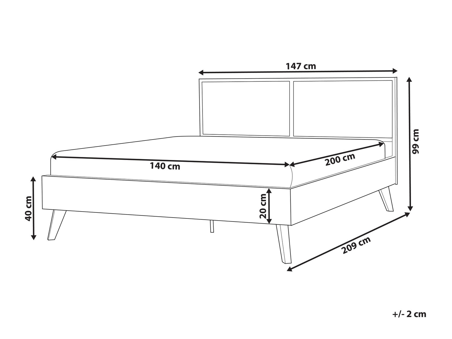 Lova Berwyn 503 (Juoda)