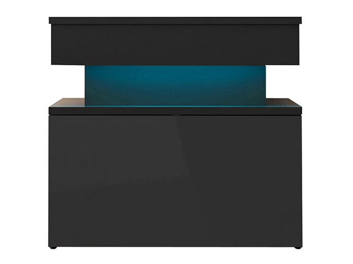 Naktinis staliukas Monfero (Juoda + Blizgi juoda)