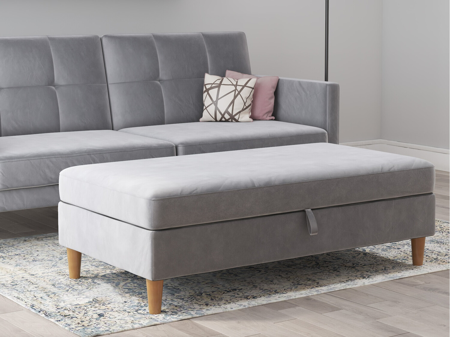 Minkštasuolis Denton 1180 (Šviesi pilka)