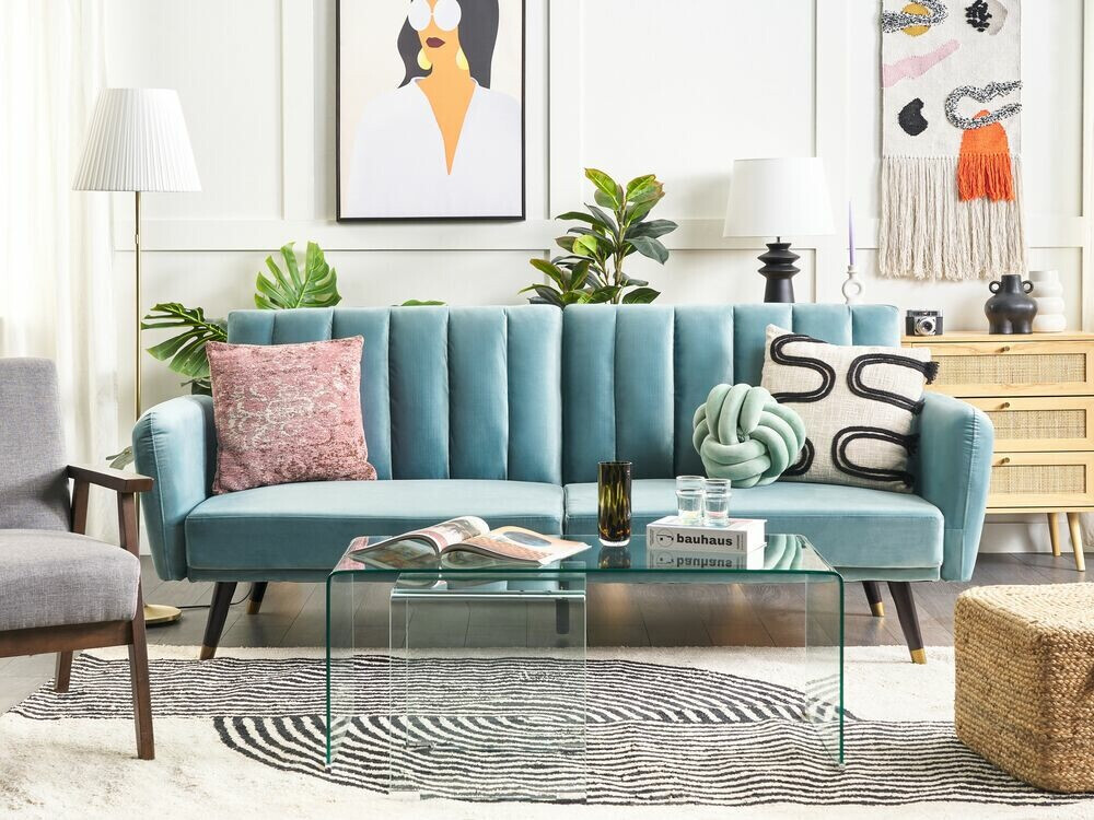 Sofa lova Berwyn 585 (Šviesi mėlyna)