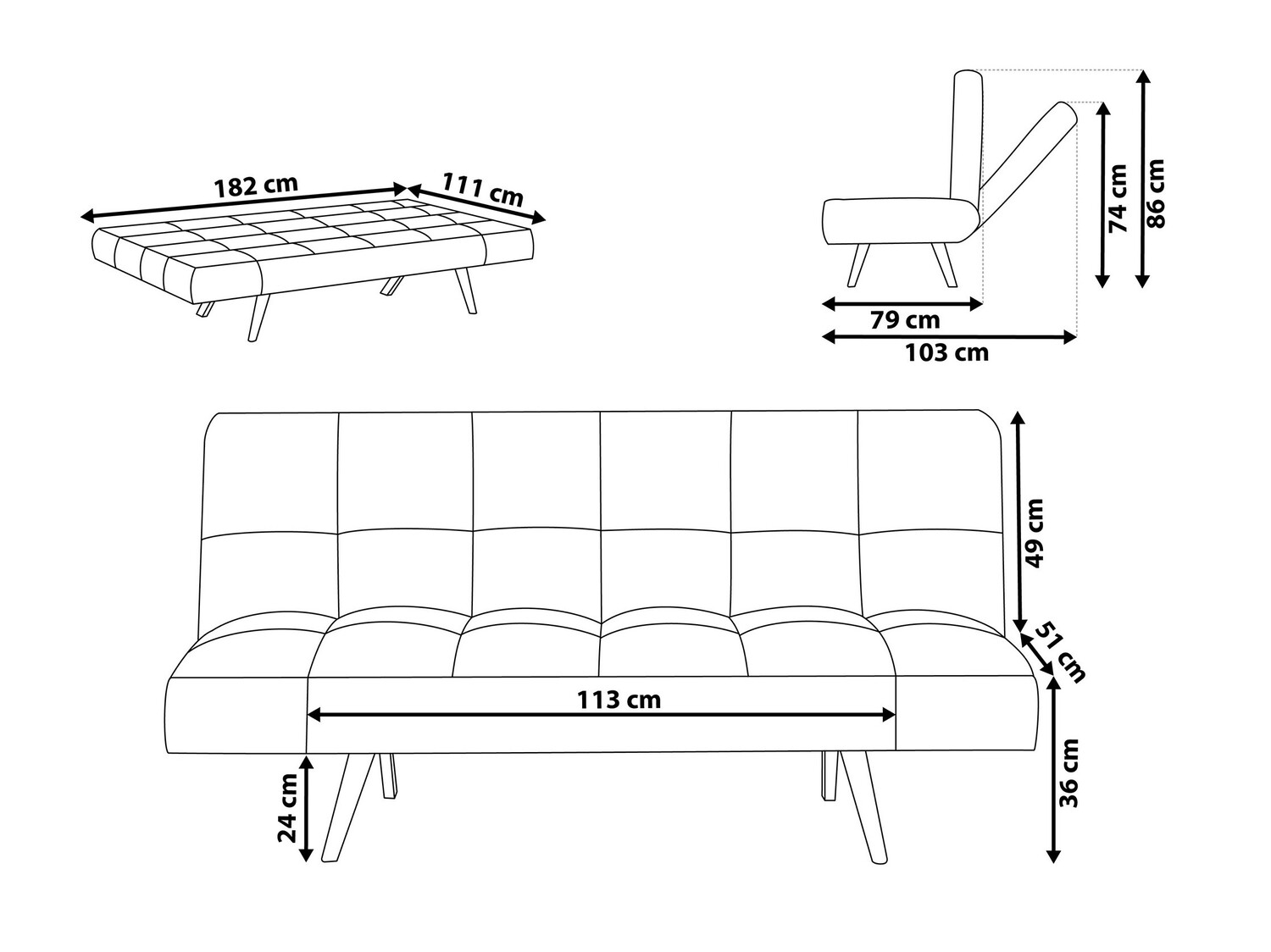 Sofa lova Berwyn 596