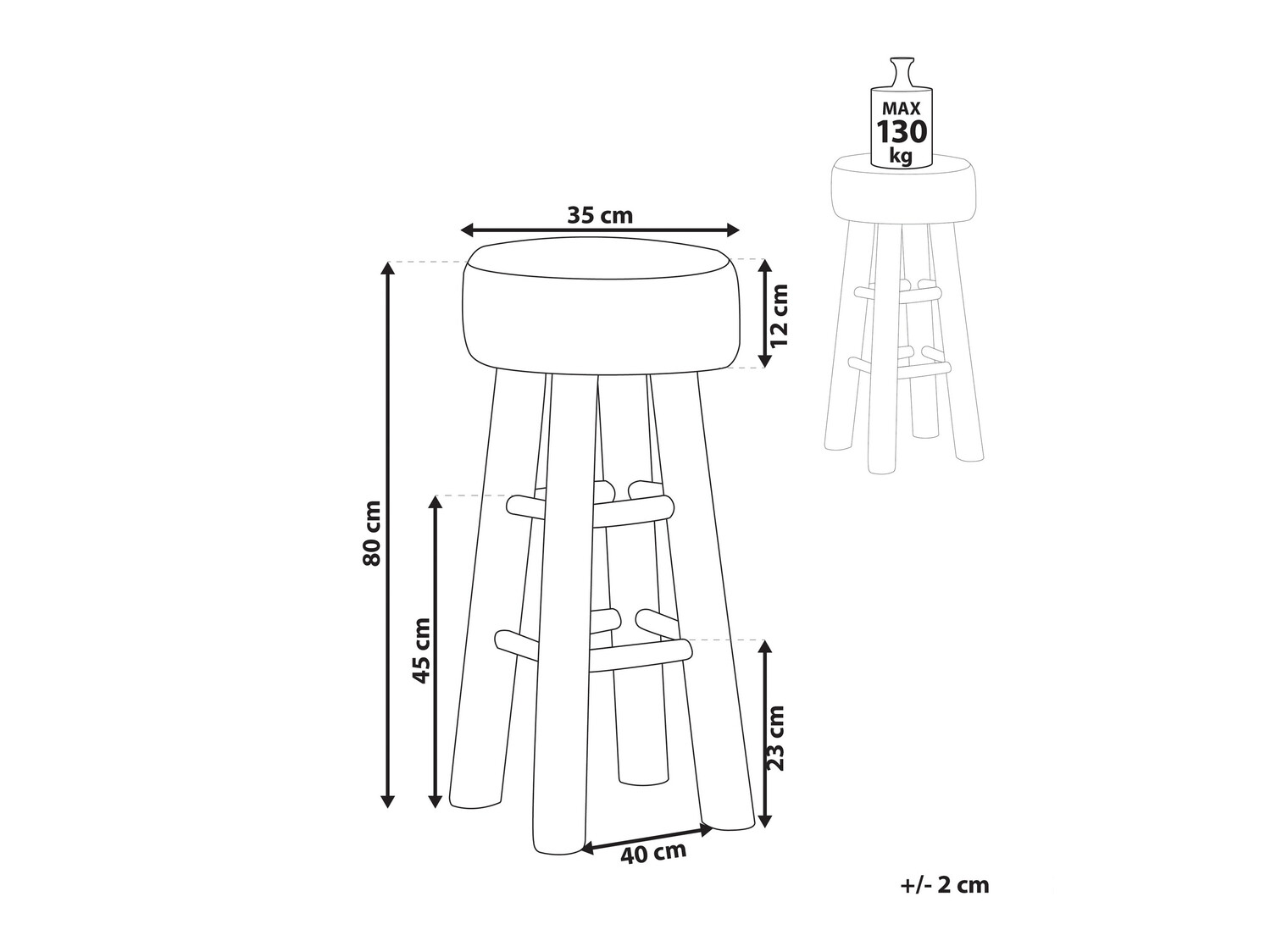 Baro kėdė Berwyn 624