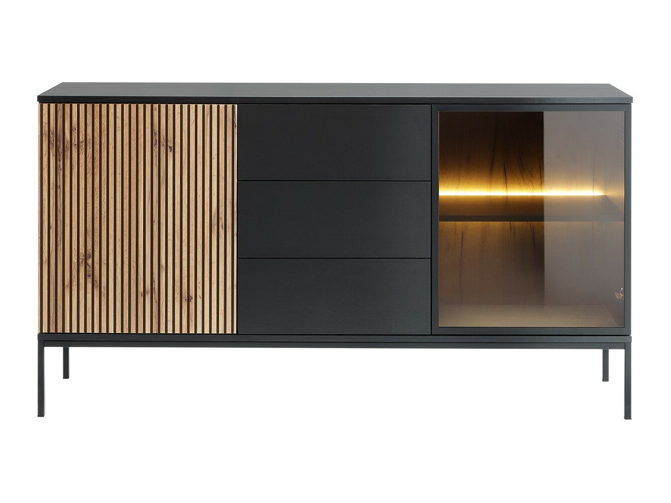 Komoda Manal (Juoda + Votan ąžuolas)