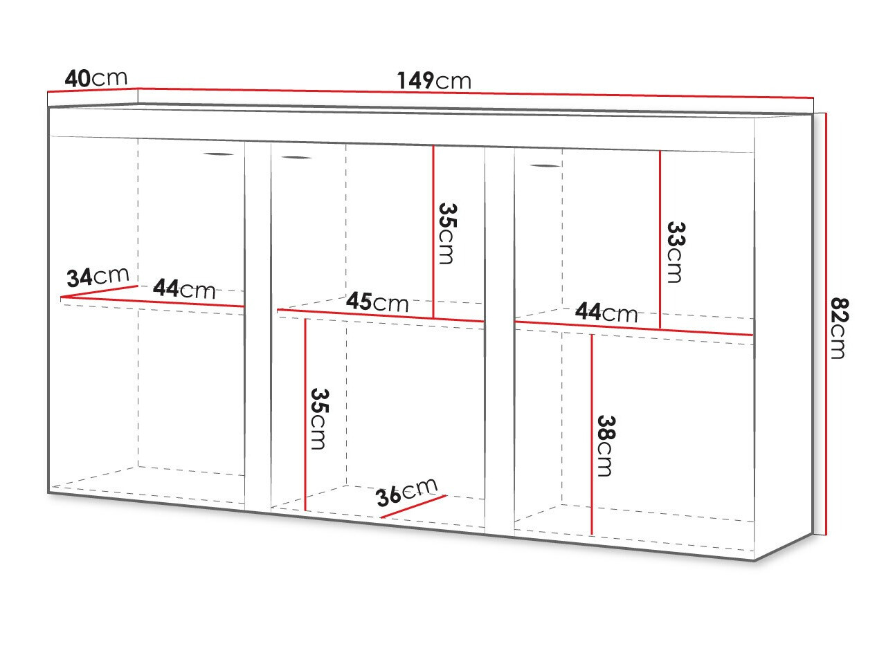 Spintelė Tucson 121 (Ąžuolas lefkas + Grafitas)