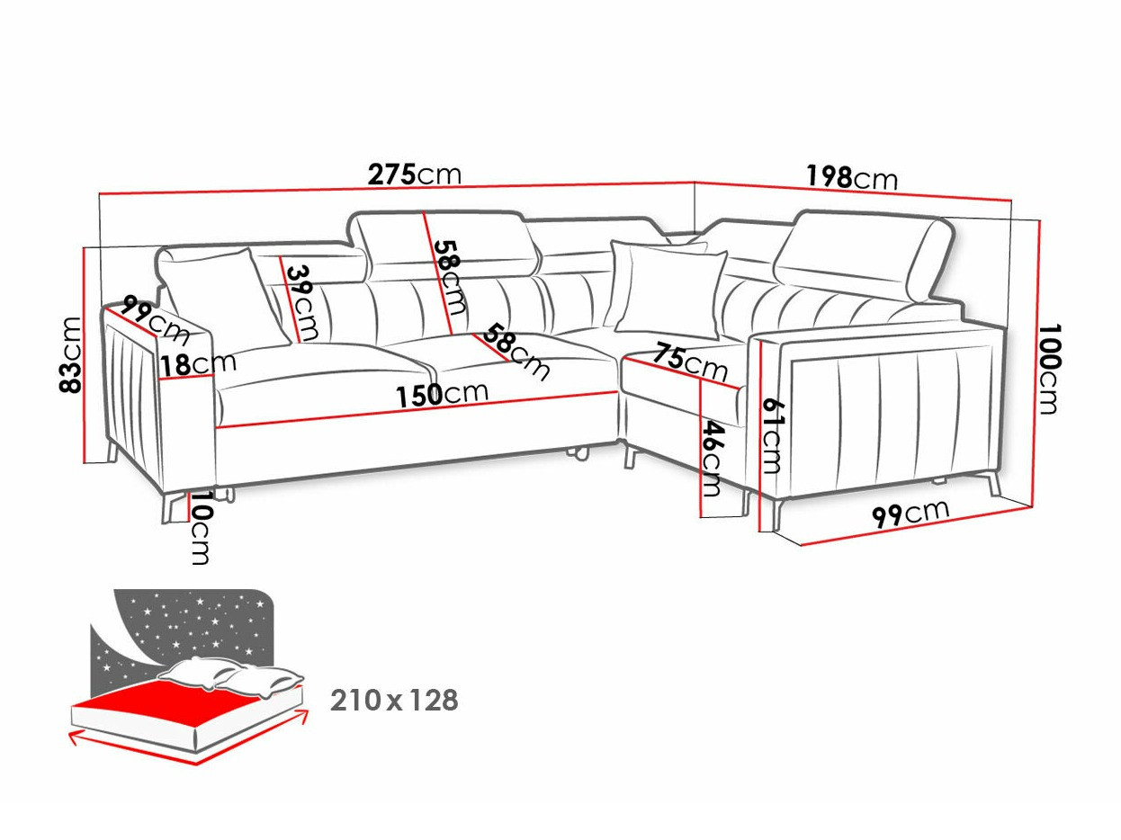 Minkštas kampas Sarasota 149 (Mono 242 + Botanical 36)