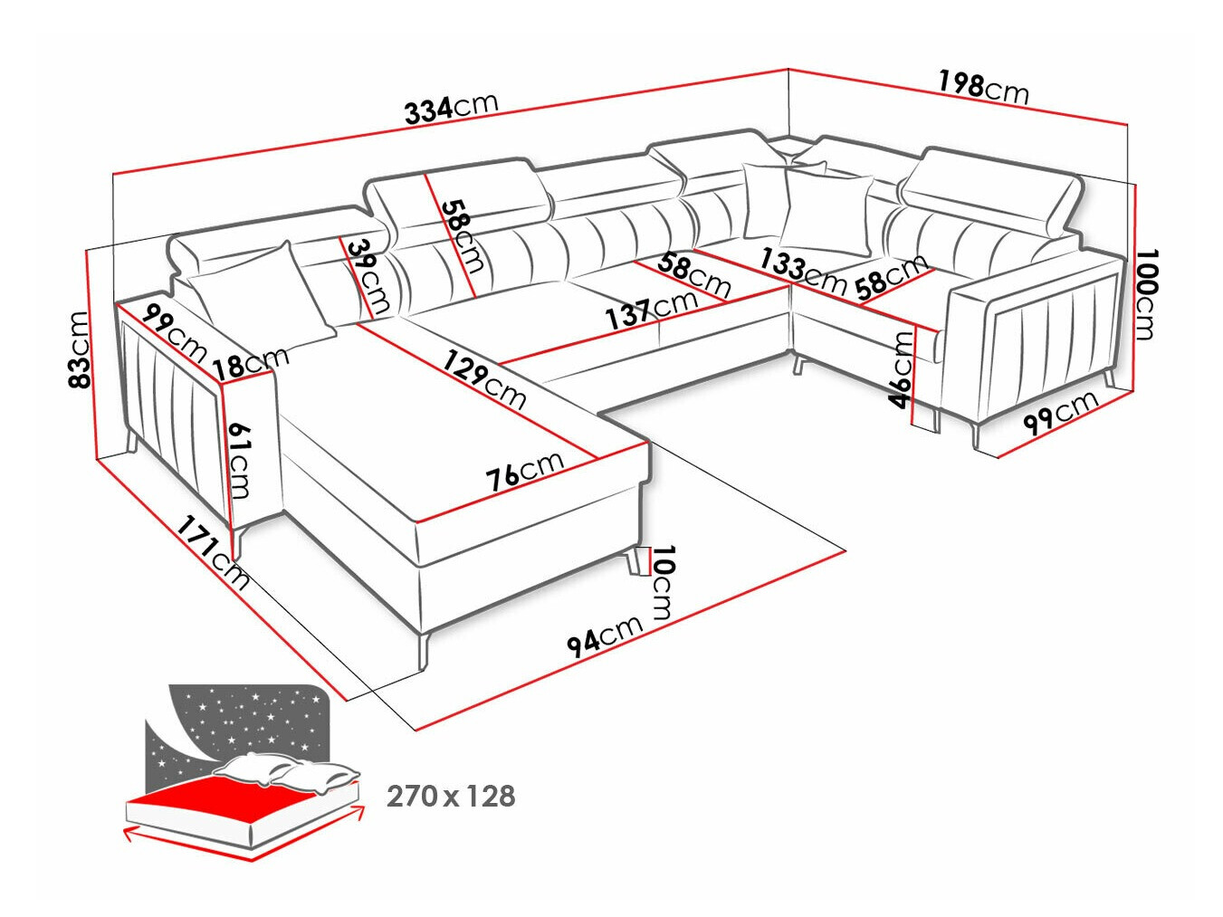 Minkštas kampas Sarasota 153 (Mono 234 + Botanical 36)