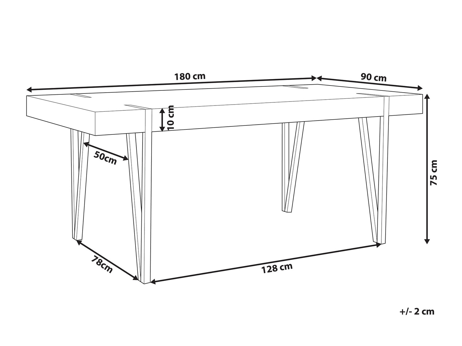 Stalas Berwyn 691 (Šviesus medis)