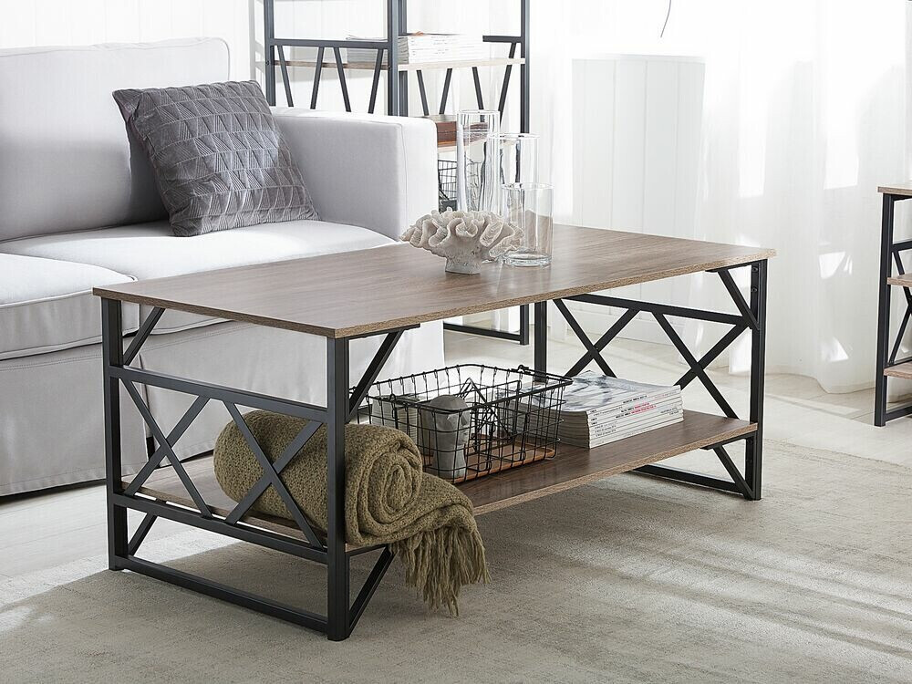 Žurnalinis staliukas Berwyn 703 (Juoda + Taupe)