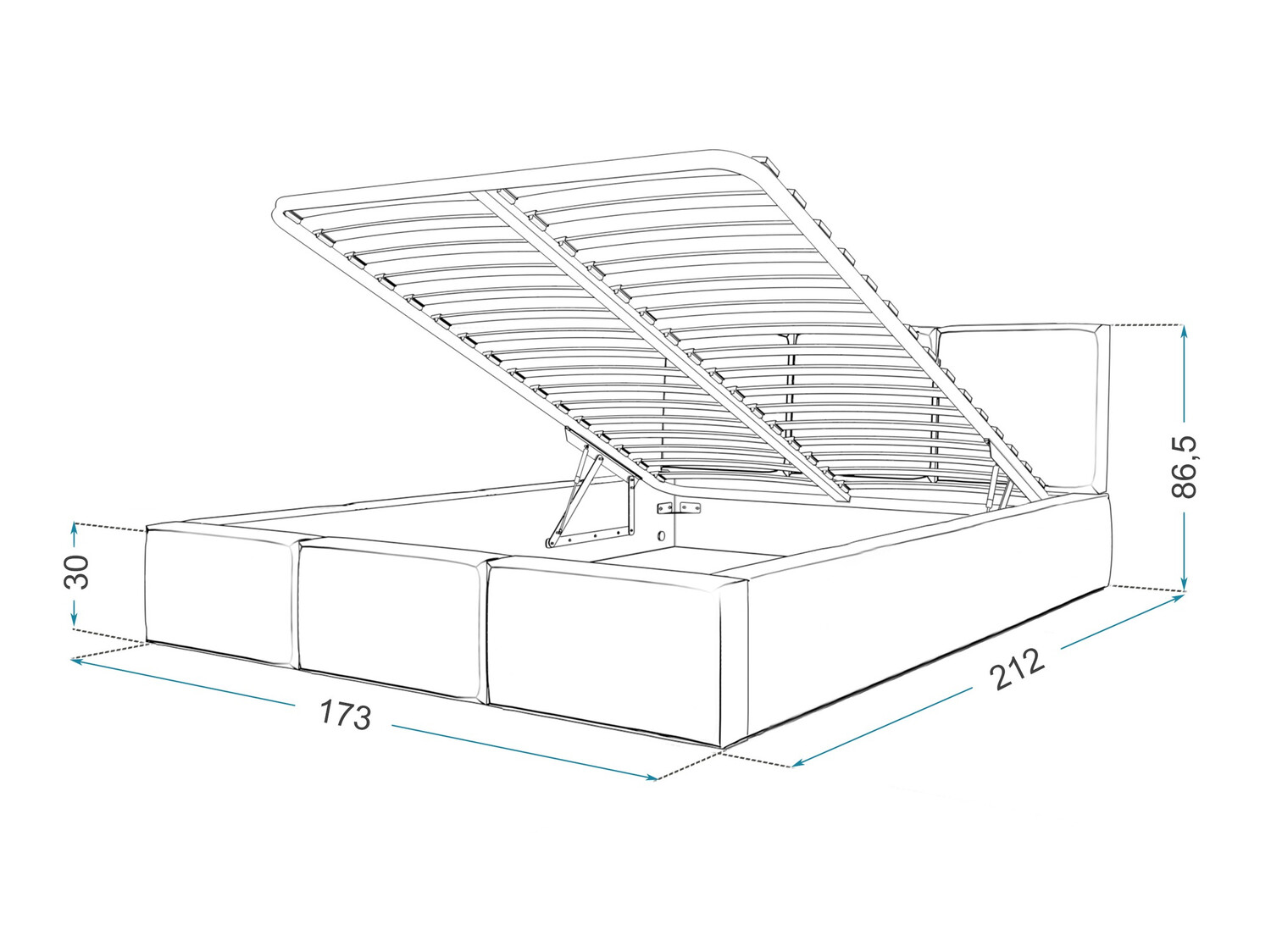 Lova Fairfield 109 (Juoda)