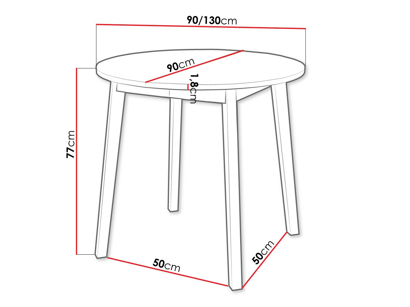 Stalas Edmond 112 (Craft auksinis ąžuolas + Juoda)