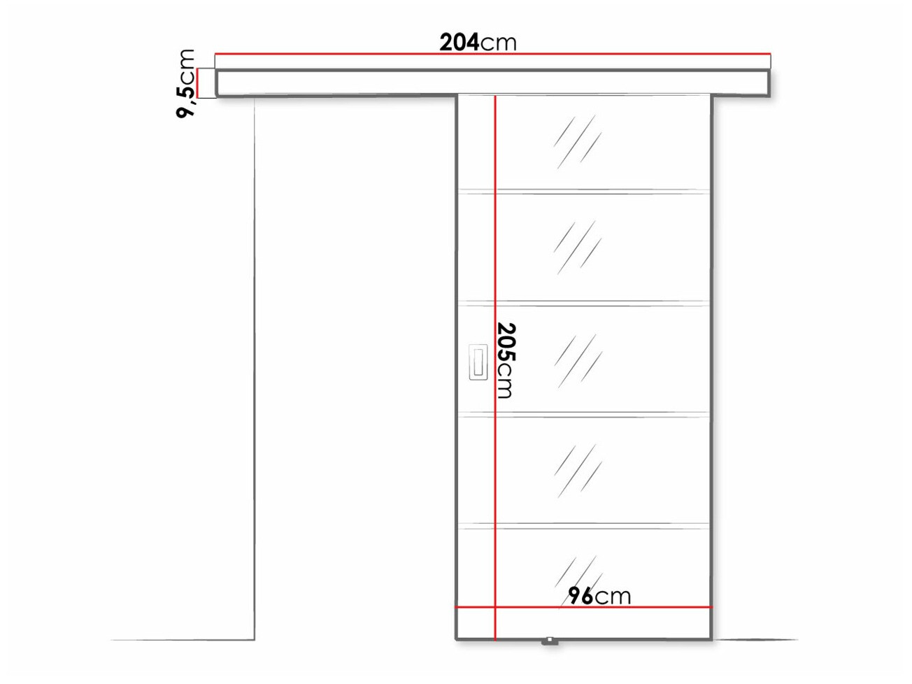 Stumdomos durys Dover 211