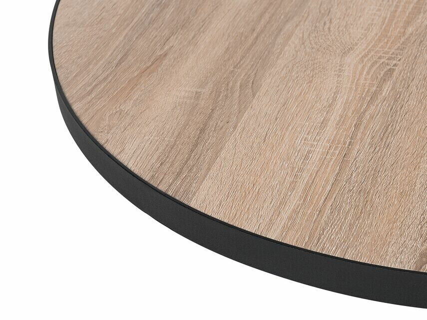 Šoninis staliukas Berwyn 780 (Šviesus medis + Juoda)