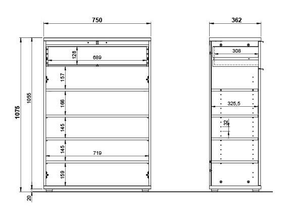 Prieškambario komplektas Soliru 104 (Balta)