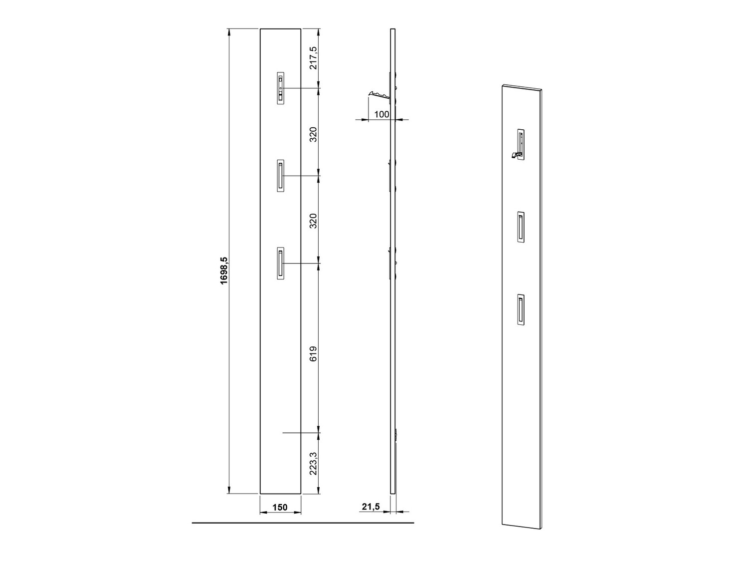 Prieškambario komplektas Soliru 104 (Balta)
