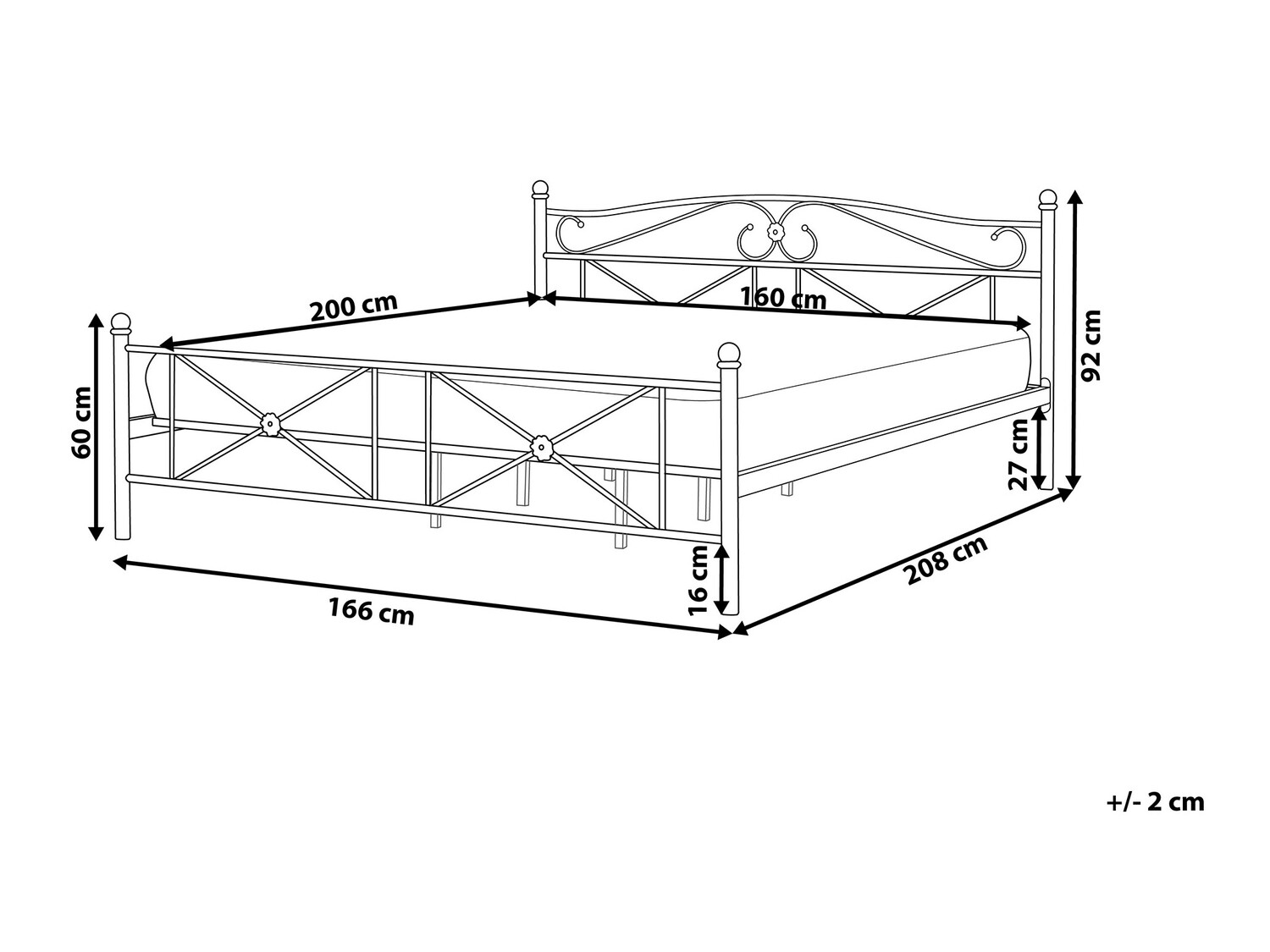 Lova Berwyn 817 (Juoda)
