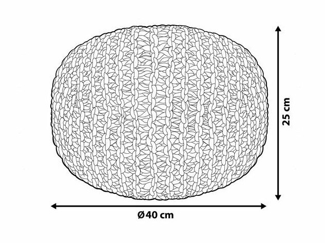 Pufas Berwyn 831 (Šviesi pilka)