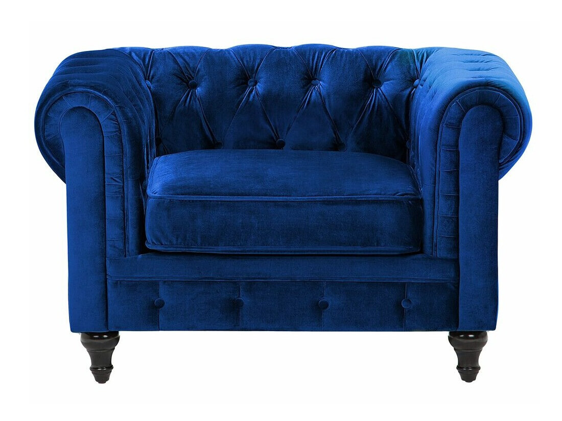 Chesterfield fotelis Cirdoro 102 (Mėlyna)
