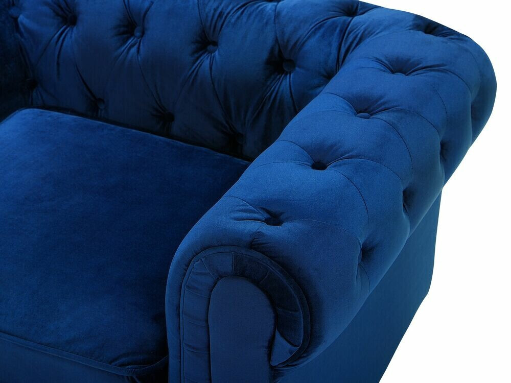 Chesterfield fotelis Cirdoro 102 (Mėlyna)