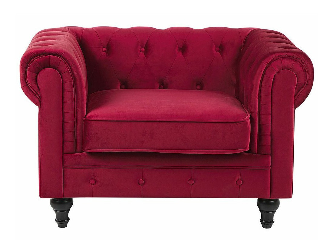 Chesterfield fotelis Cirdoro 102 (Raudona)