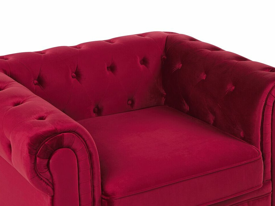 Chesterfield fotelis Cirdoro 102 (Raudona)
