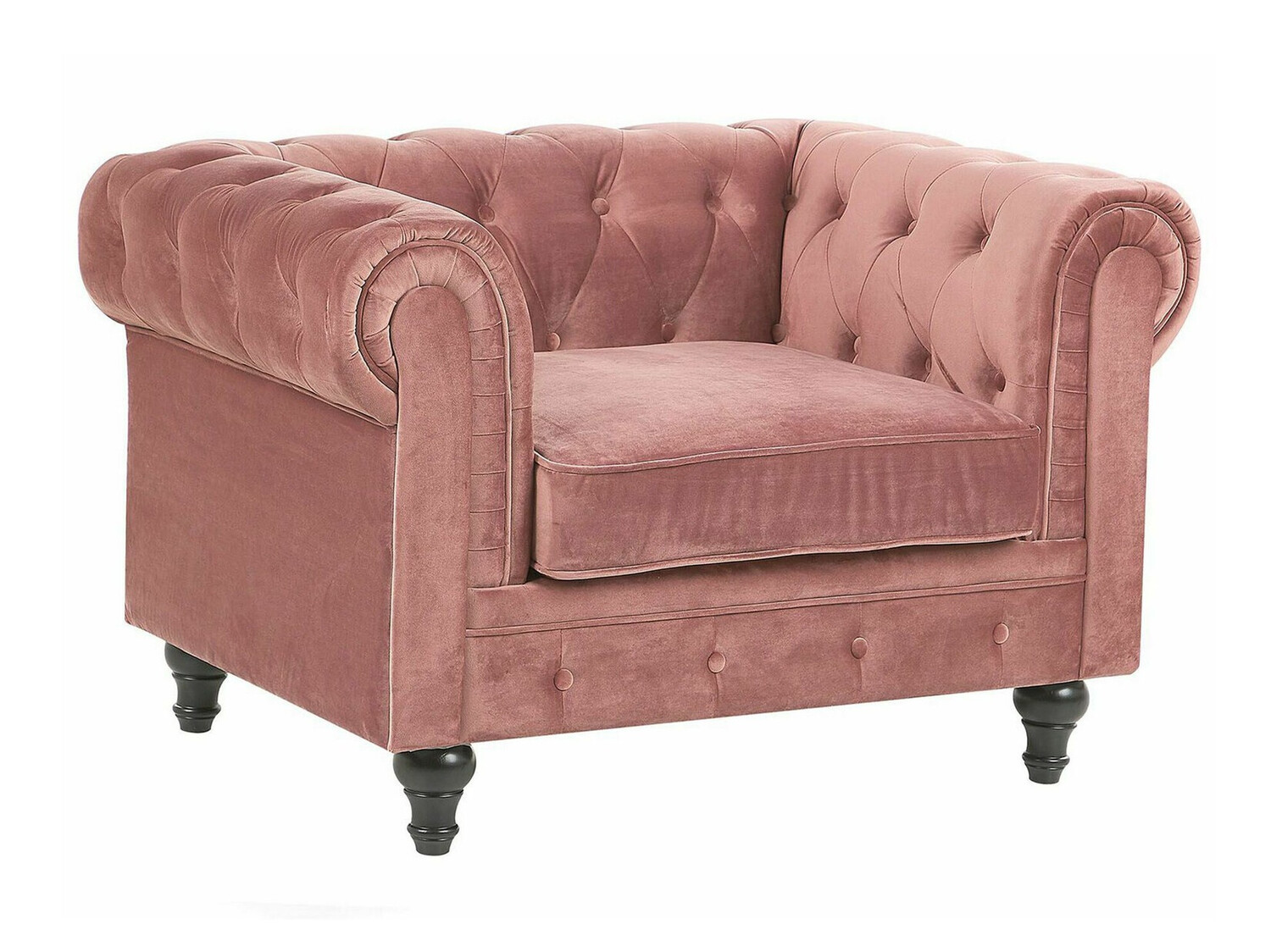 Chesterfield fotelis Cirdoro 102 (Rožinė)