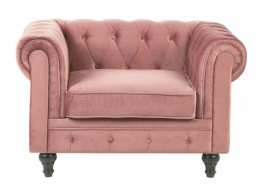 Chesterfield fotelis Cirdoro 102 (Rožinė)