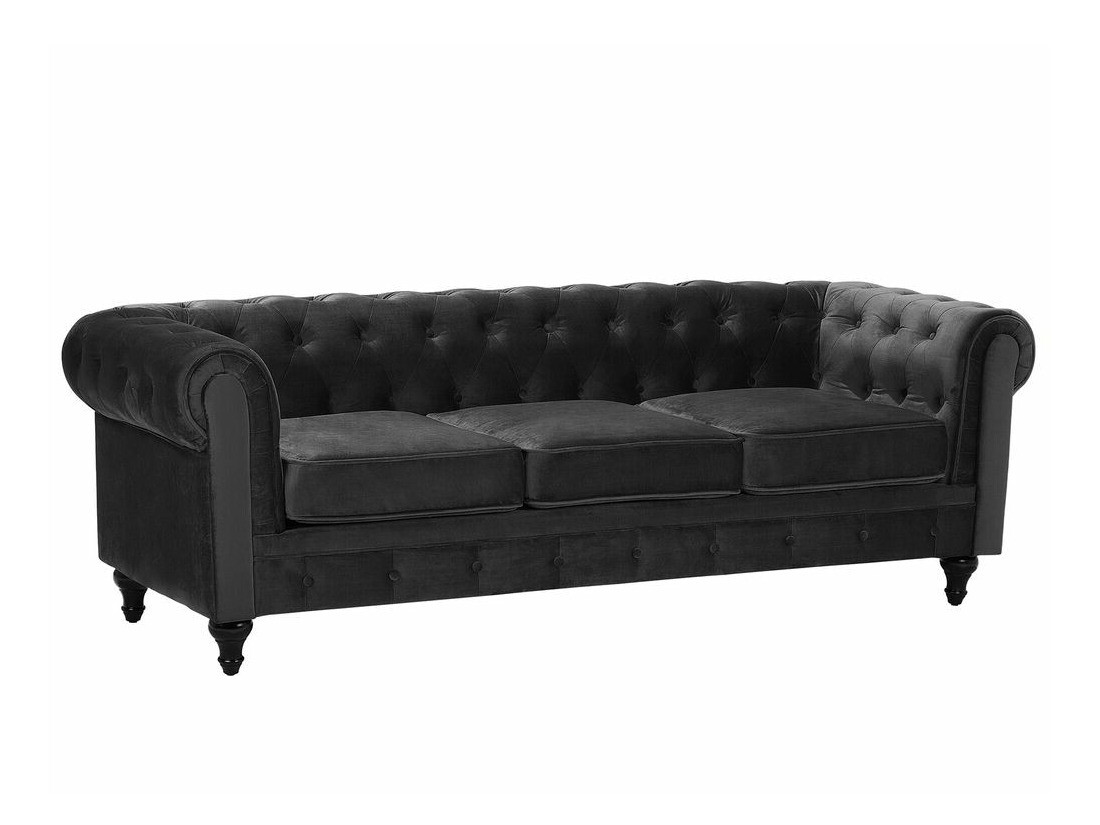 Chesterfield sofa Cirdoro 101 (Juoda)