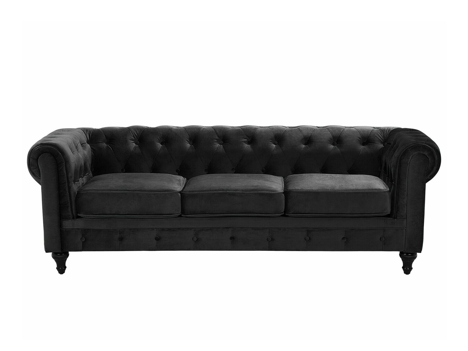 Chesterfield sofa Cirdoro 101 (Juoda)