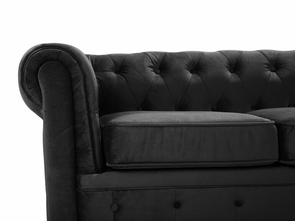 Chesterfield sofa Cirdoro 101 (Juoda)