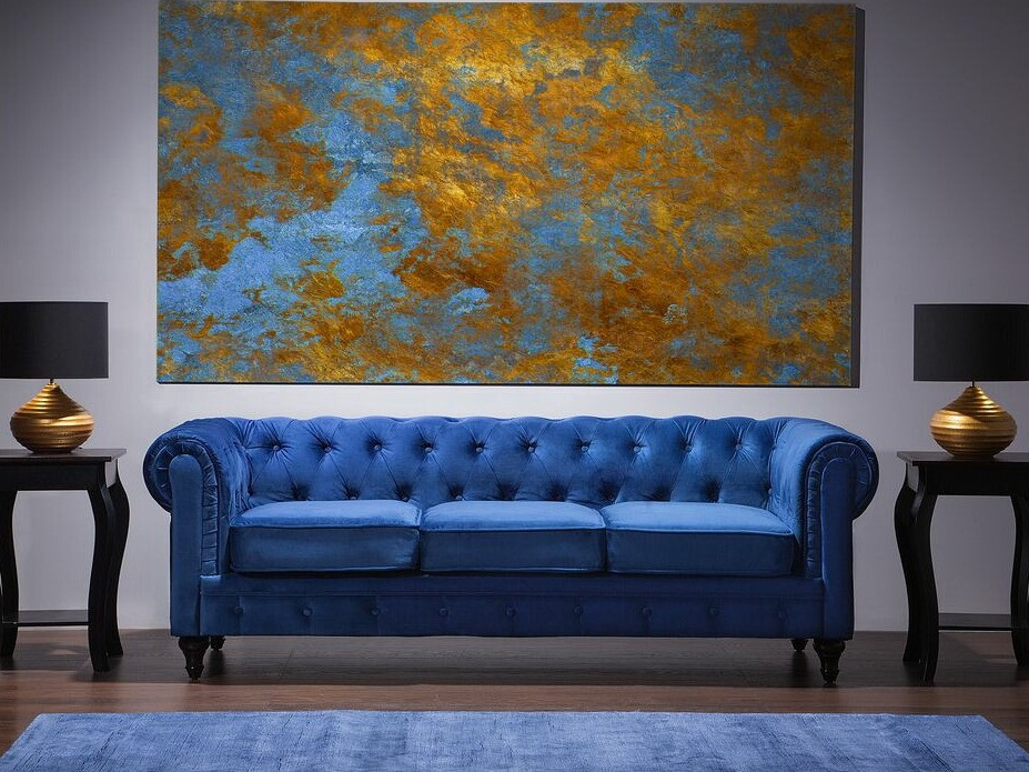 Chesterfield sofa Cirdoro 101 (Mėlyna)