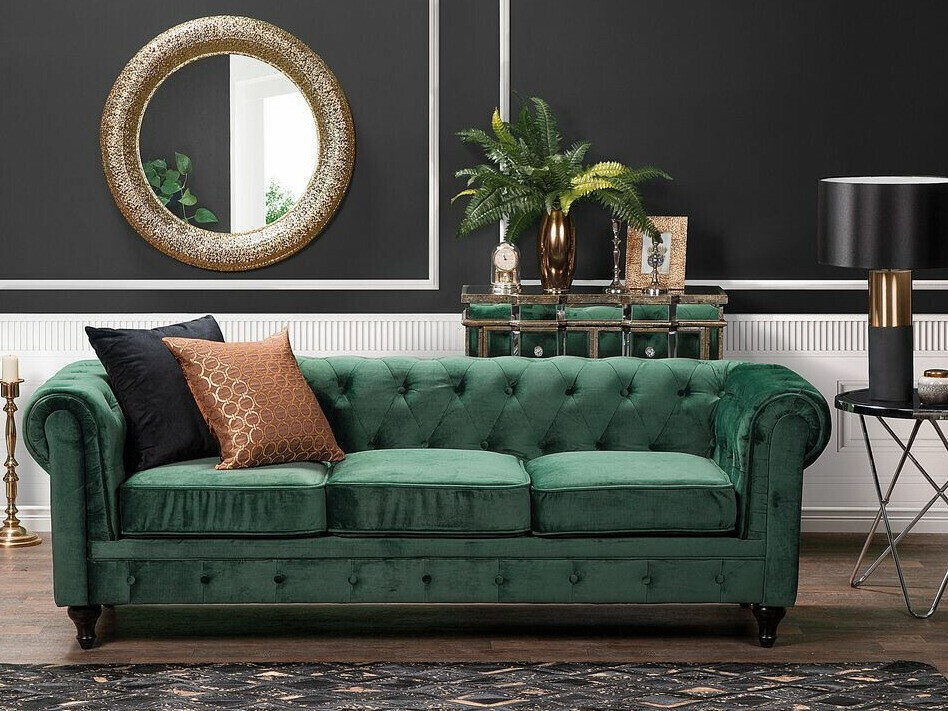 Chesterfield sofa Cirdoro 101 (Žalia)