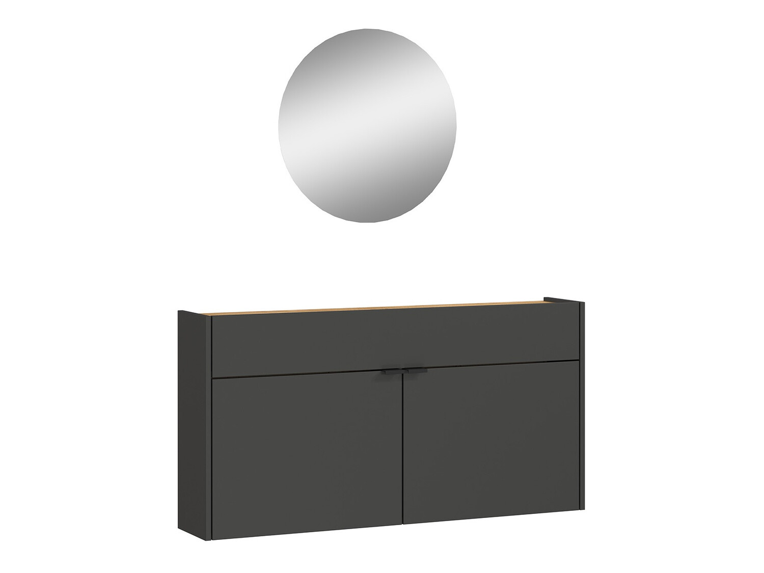 Prieškambario komplektas Cirsale 106 (Grafitas + Navarra ąžuolas)