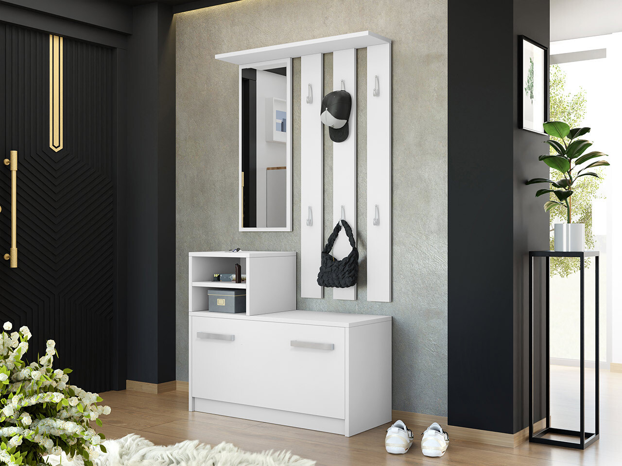 Prieškambario komplektas Candum (Balta)