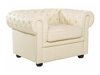 Chesterfield fotelis Cirdoro 105 (Kreminė)