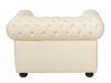 Chesterfield fotelis Cirdoro 105 (Kreminė)