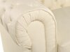Chesterfield fotelis Cirdoro 105 (Kreminė)
