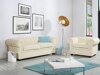 Chesterfield fotelis Cirdoro 105 (Kreminė)
