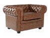 Chesterfield fotelis Cirdoro 105 (Ruda)