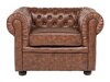 Chesterfield fotelis Cirdoro 105 (Ruda)