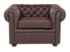 Chesterfield fotelis Cirdoro 105 (Tamsi ruda)