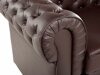Chesterfield fotelis Cirdoro 105 (Tamsi ruda)