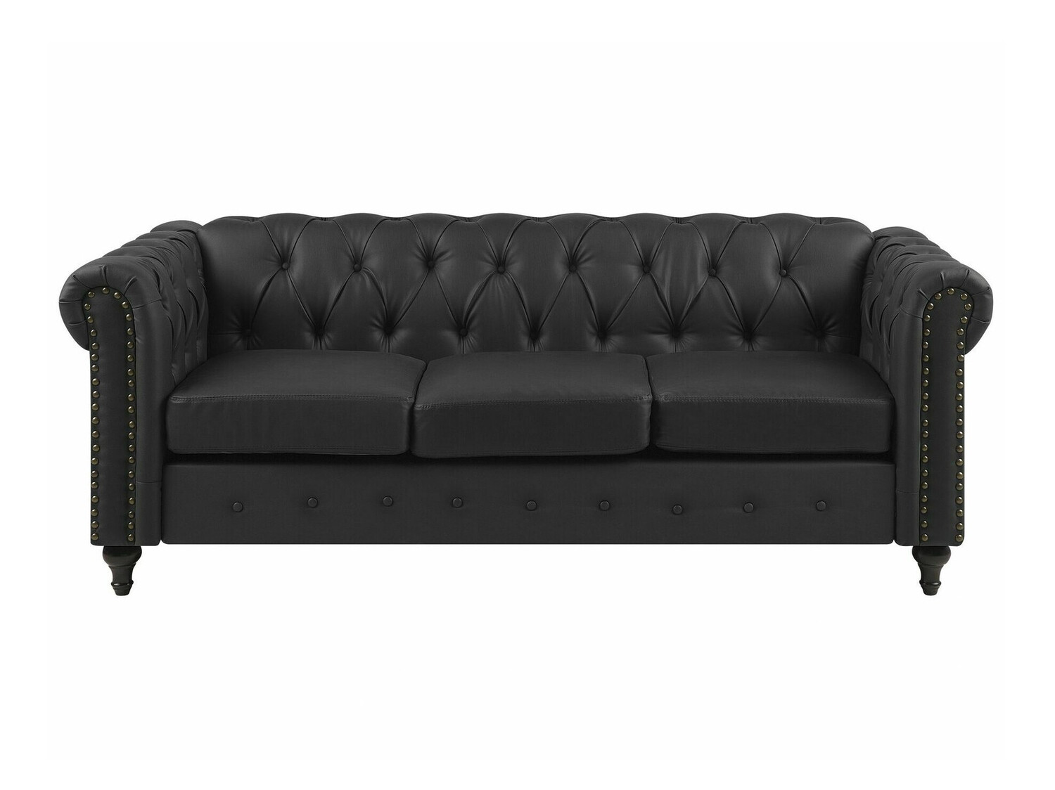 Chesterfield sofa Cirdoro 106 (Juoda)