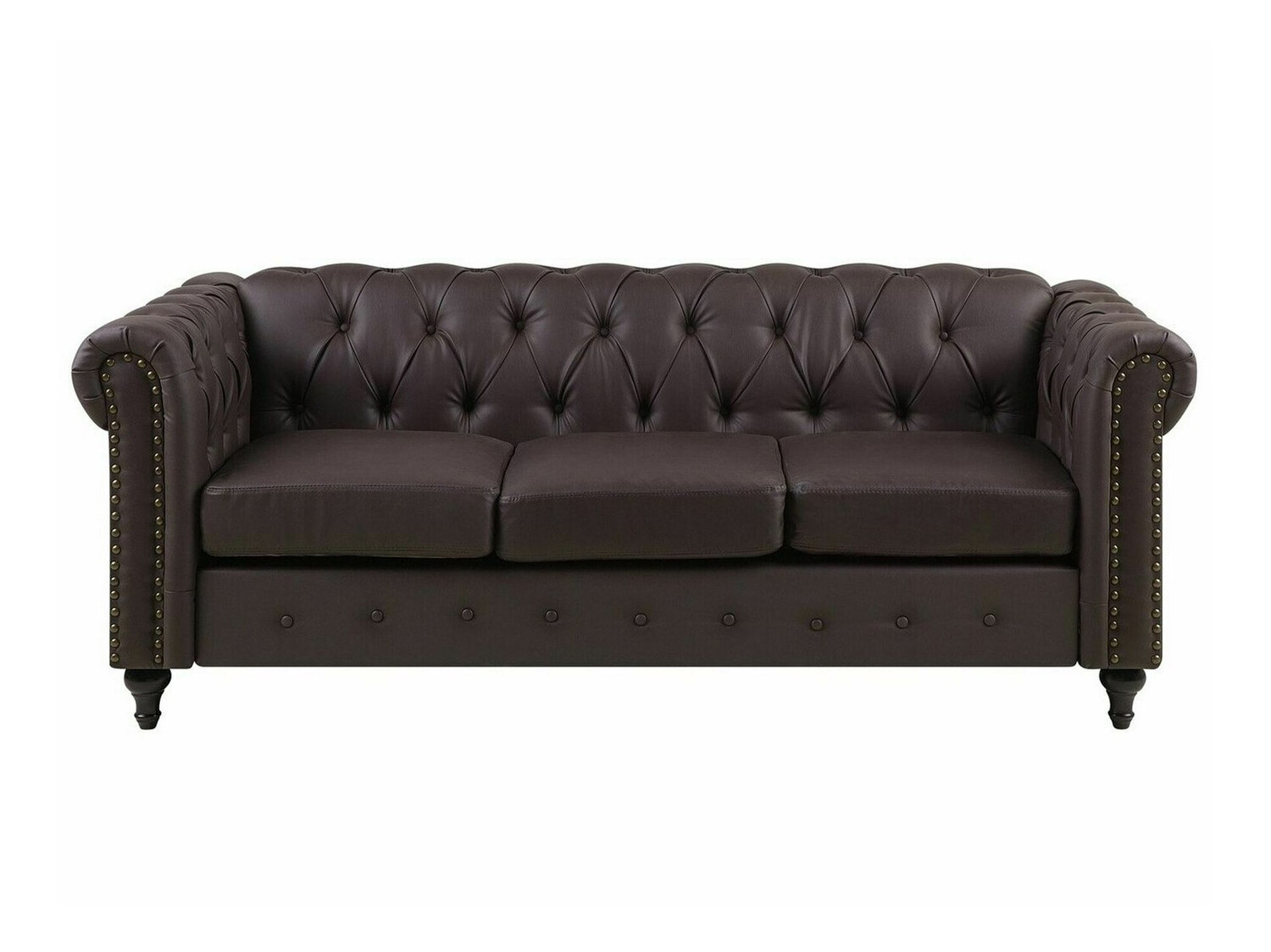Chesterfield sofa Cirdoro 106 (Tamsi ruda)
