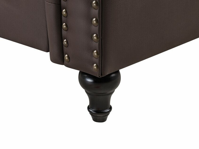 Chesterfield sofa Cirdoro 106 (Tamsi ruda)