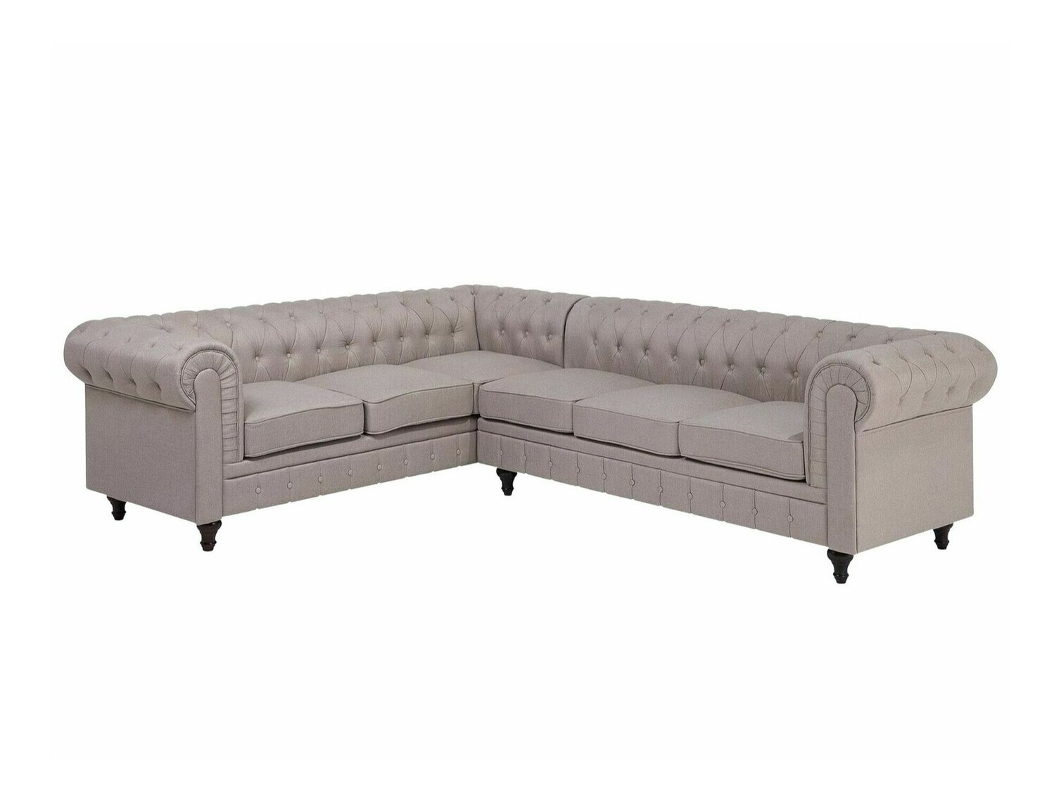 Chesterfield minkštas kampas Cirdoro 109 (Smėlinė)